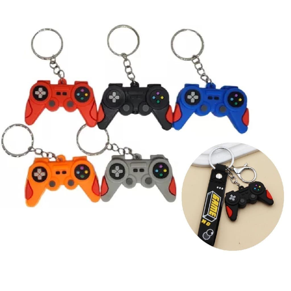 5 Chaveiros Controle de Video Game Alça Presente