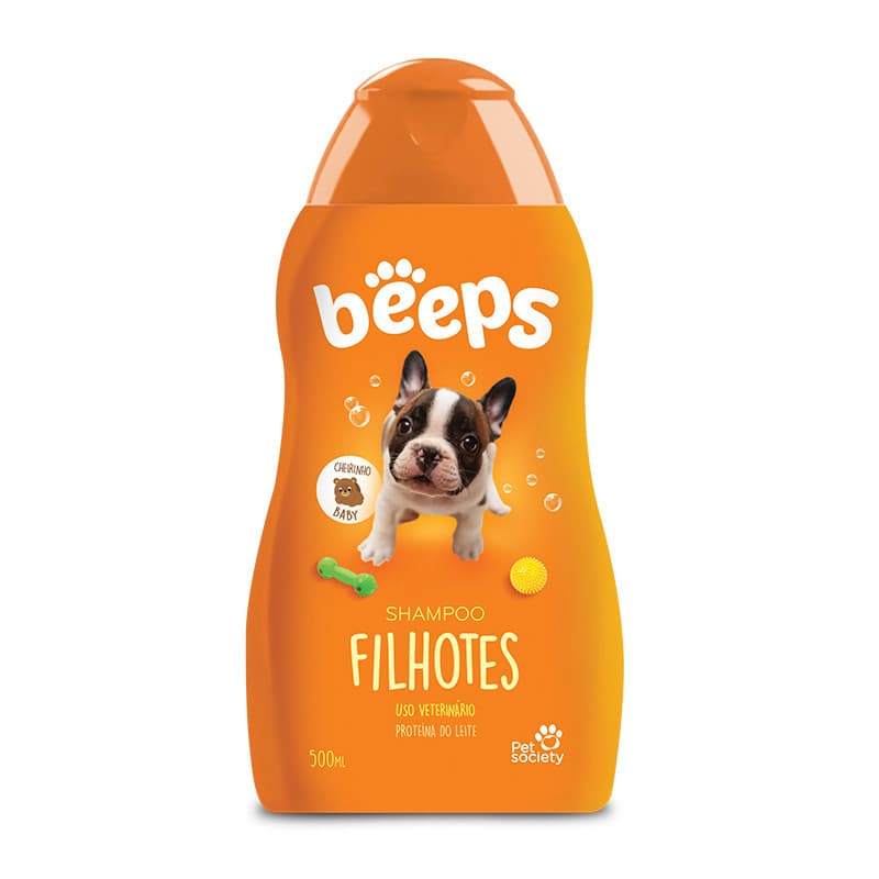 Shampoo Pet Cachorro e Gato Beeps Para Filhotes - 500mL