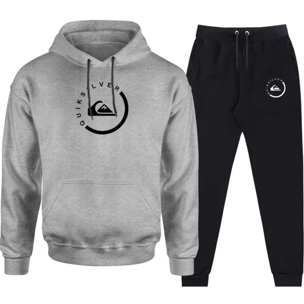 Conjunto  Moletom Blusa de frio Qk Redondo Grande +calça de moletom