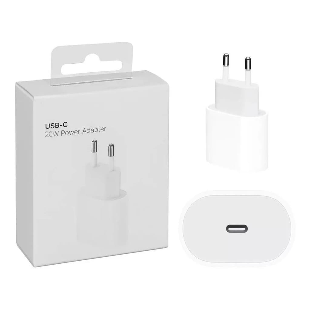 Kit Carregador De iPhone Fonte com Cabo Carregamento Rápido 1m PD 20w-Techo Pro