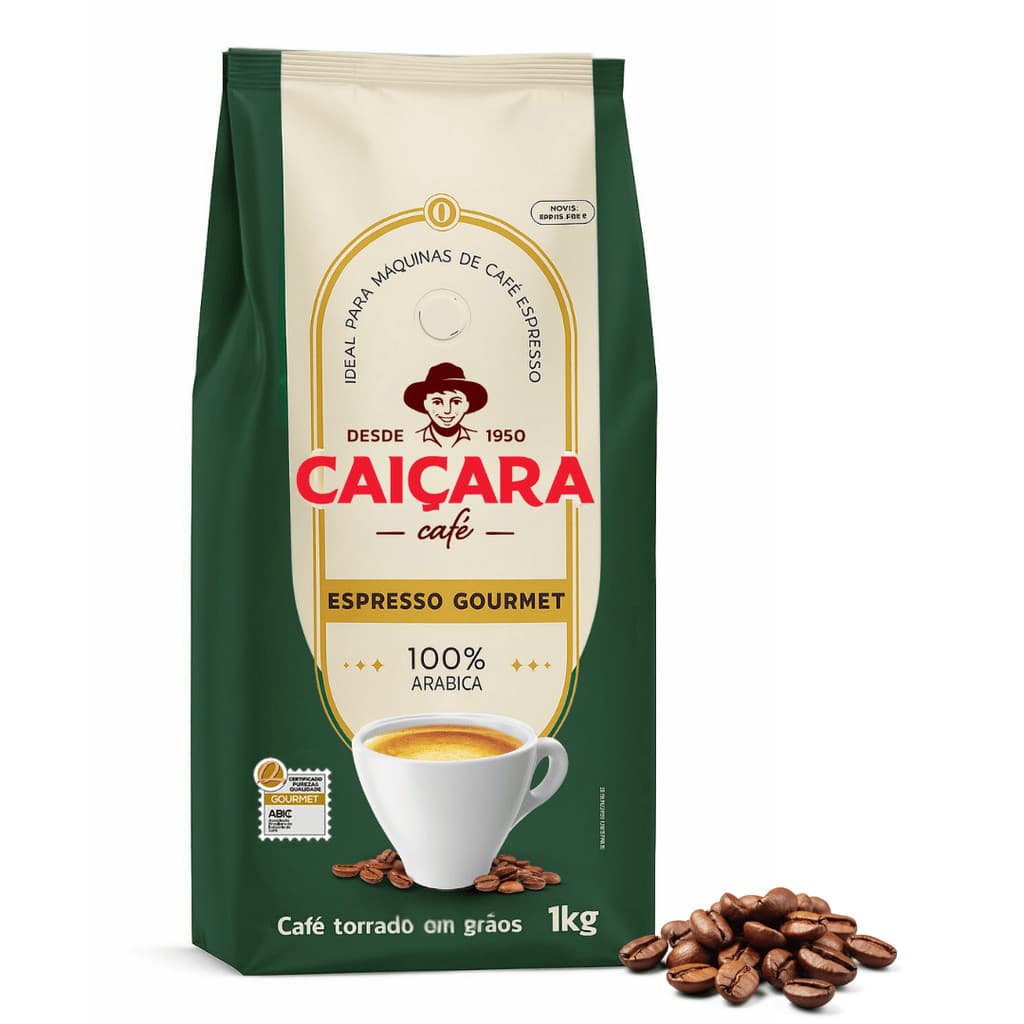Café Caiçara Espresso Gourmet em Grão - 1 kg