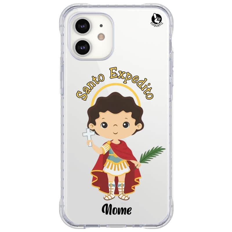 Capinha de Celular Santo Expedito Personalizada com nome-Diversos celulares