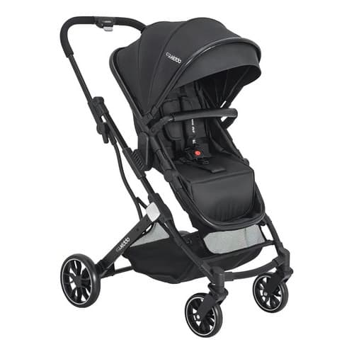 Carrinho De Bebê Zig Zag Preto Kiddo
