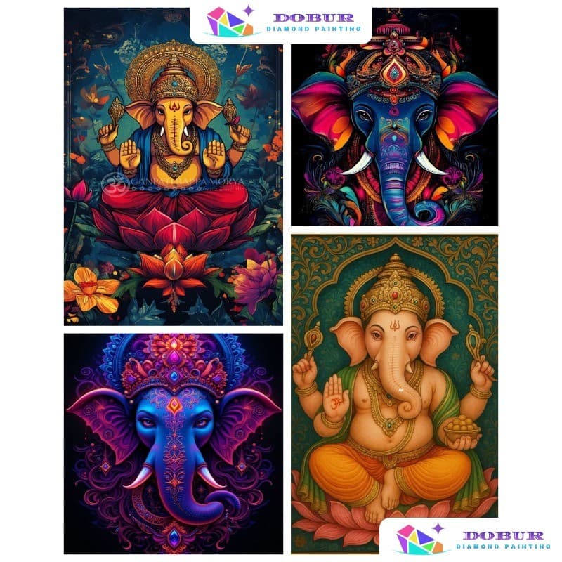 DOBUR | Conjunto De Pintura Diamante Crenças Religiosas/Budha 5D DIY Redondo/Quadrado Tela De Perfuração Completa Com Nú