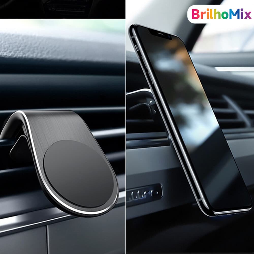 Com ímã poderoso suporte magnético de carro para celular de instalação rápida