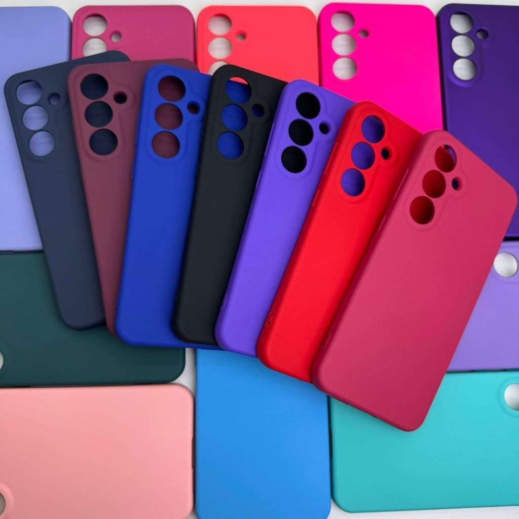 Capa Capinha de Celular - S24 FE  - Samsung Silicone Aveludado Capinha Case