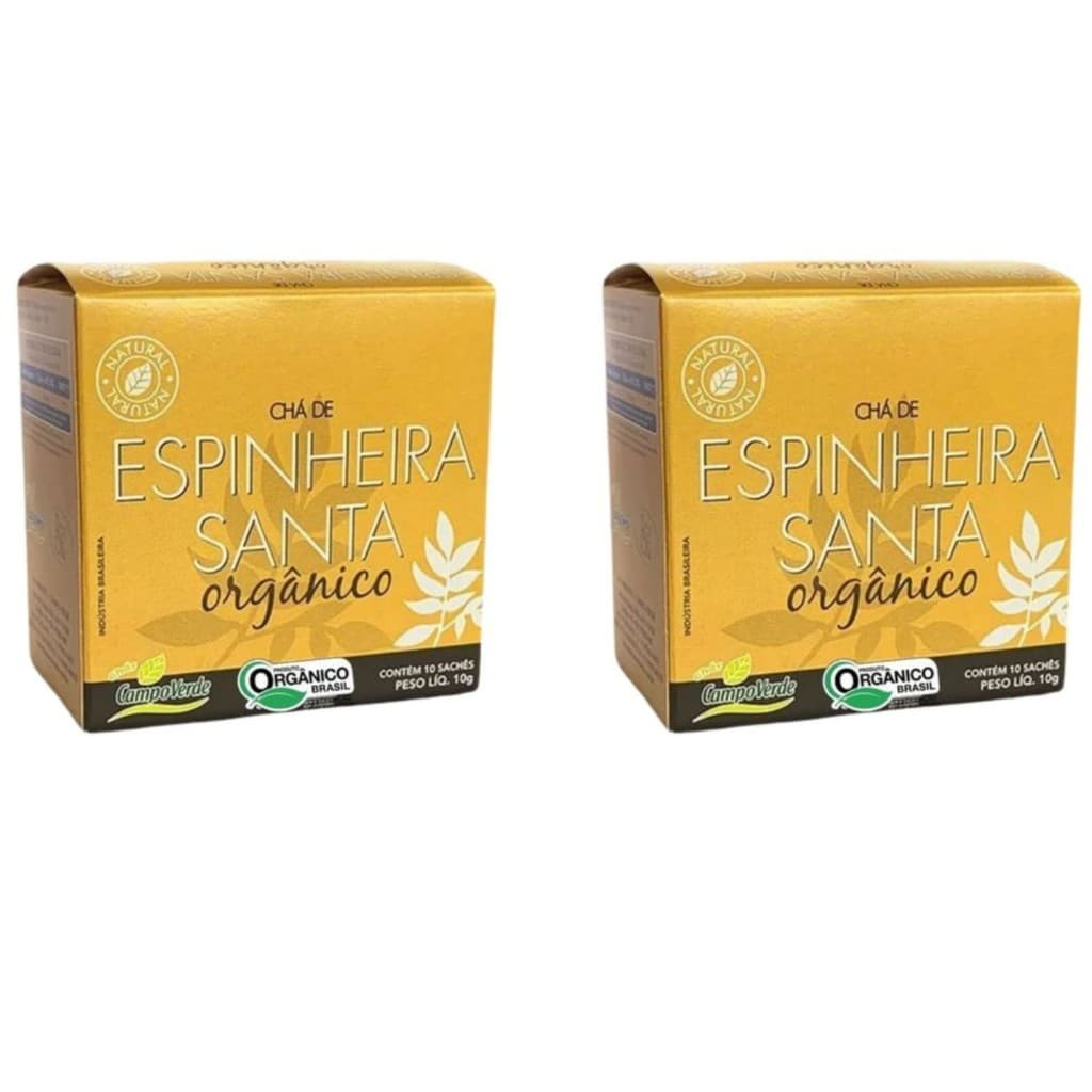 Chá Espinheira Santa Kit 2cx Sachês Orgânico 100% Natural Campo Verde