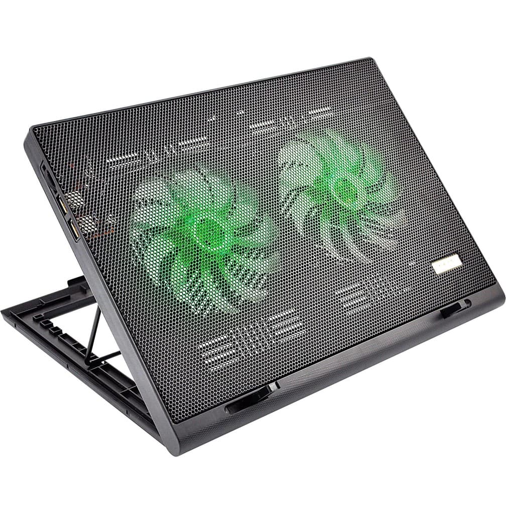 Suporte para Notebook Multilaser Warrior AC267 Power Cooler Gamer - até 17 - 2 Portas USB