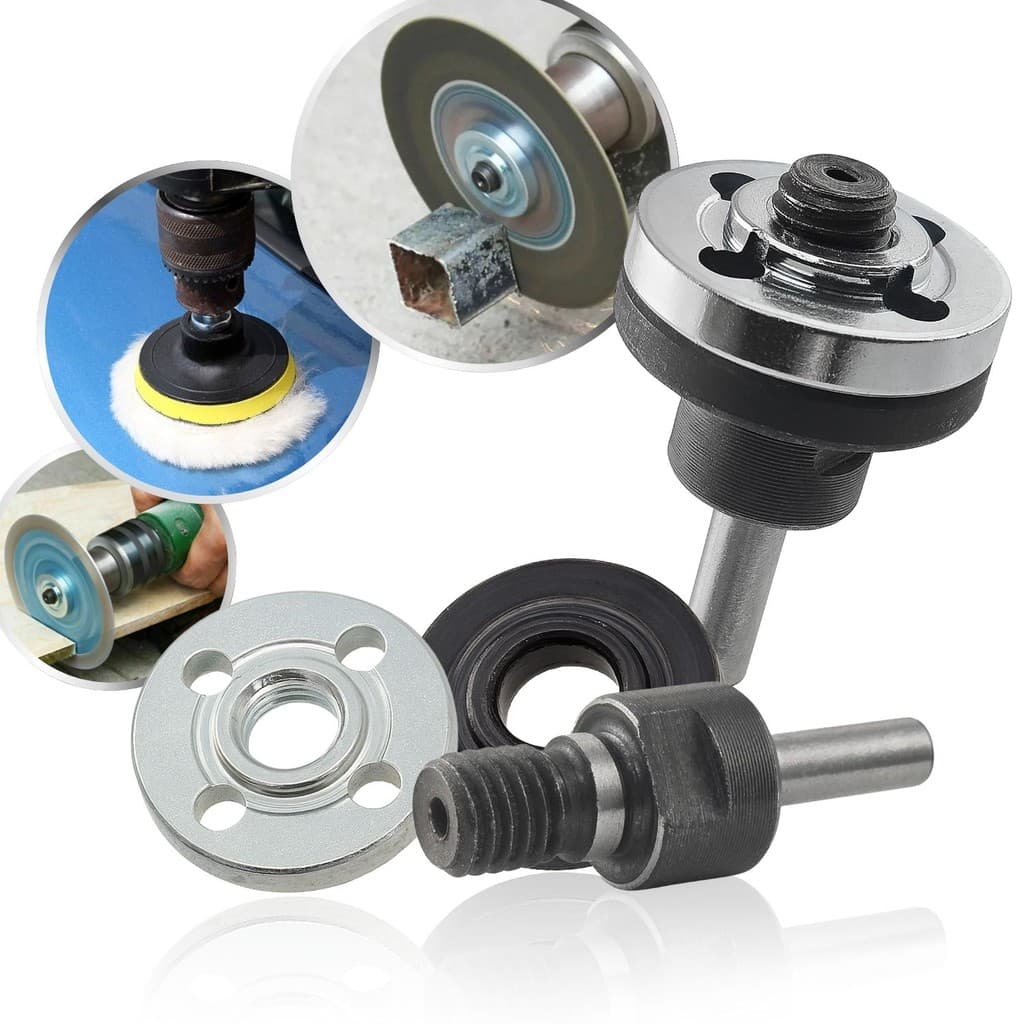 Mini Haste Adaptador Universal Disco Corte Suporte 6mm Eixo Flange M10 Furadeira Parafusadeira Lixa Rebolo Desbaste