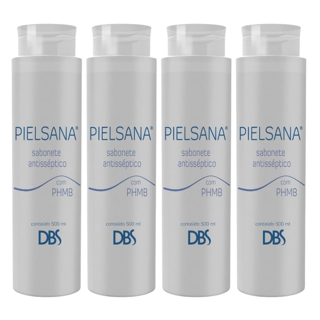Kit 4 Pielsana Sabonete Líquido Antisséptco Phmb 500ml Dbs
