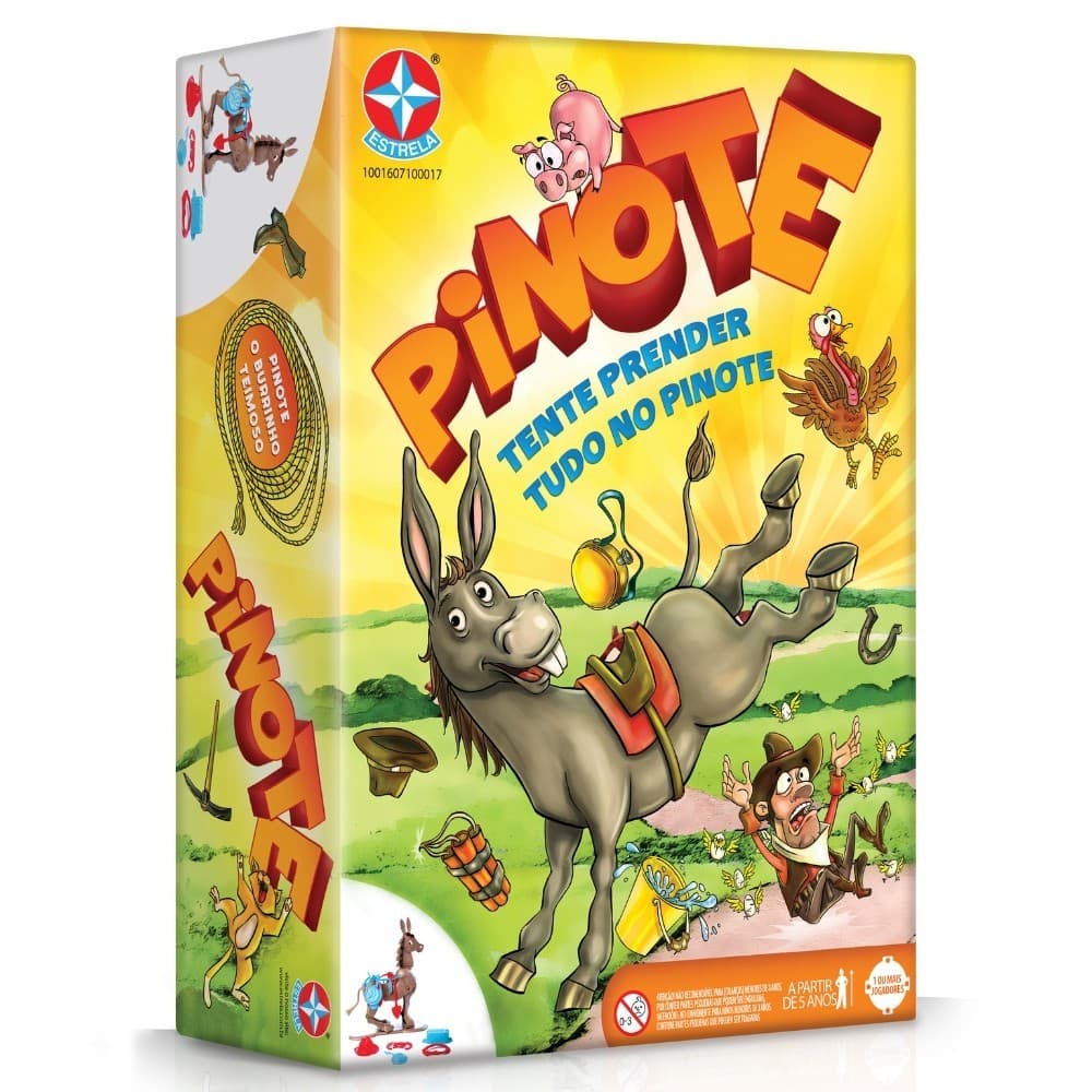 JOGO PINOTE ESTRELA BURRINHO ESTRATÉGIA AÇÃO HABILIDADE FAMÍLIA BRINQUEDO INFANTIL CAVALO SELA MESA