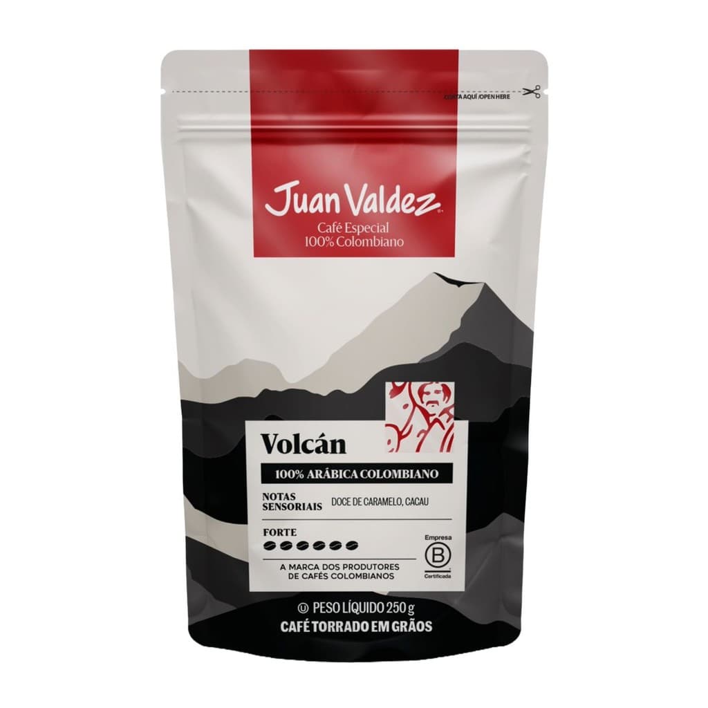 Café Em Grãos Colombiano Juan Valdez Premium Vulcan 250 Gr
