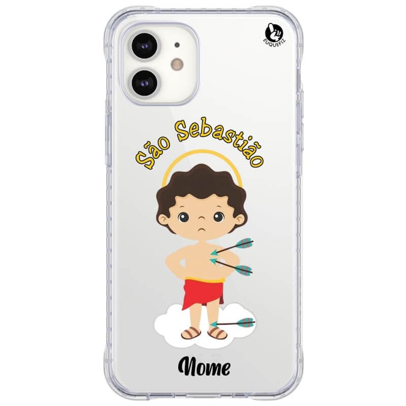 Capinha de Celular São Sebastião Personalizada com Nome- Diversos Celulares