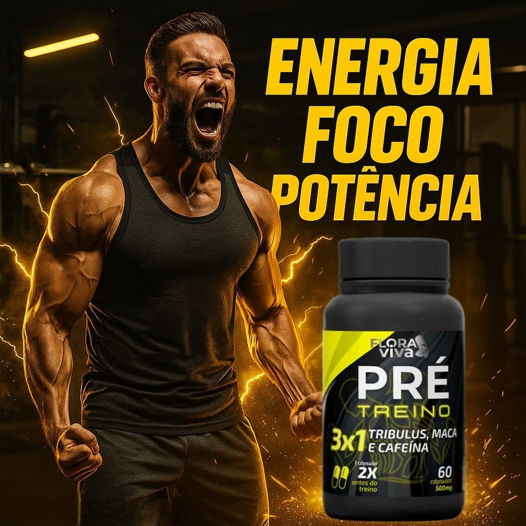 Pré Treino | Mais Energia | Disposição | Original | 500mg
