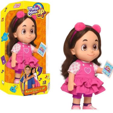 Boneca Maria Clara 32cm Mecanizada com 14 Frases Articuladas Brinquedo para Meninas