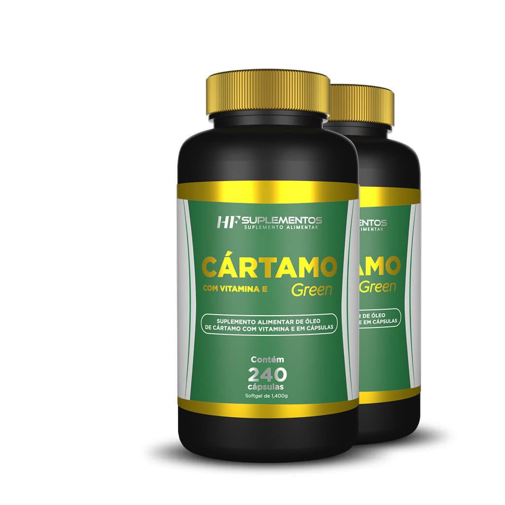 2X CÁRTAMO COM VITAMINA E 240 CAPS HF SUPLEMENTOS