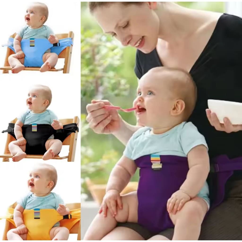 Assento De Segurança Infantil Portátil Com Cinto Para Cadeira Ideal Para Refeições Em Casa e Passeios