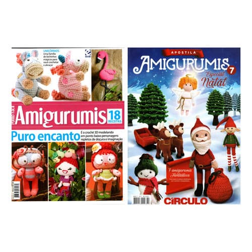 Kit 2 Revistas Ponto Fácil Crochê Apostila Amigurumis