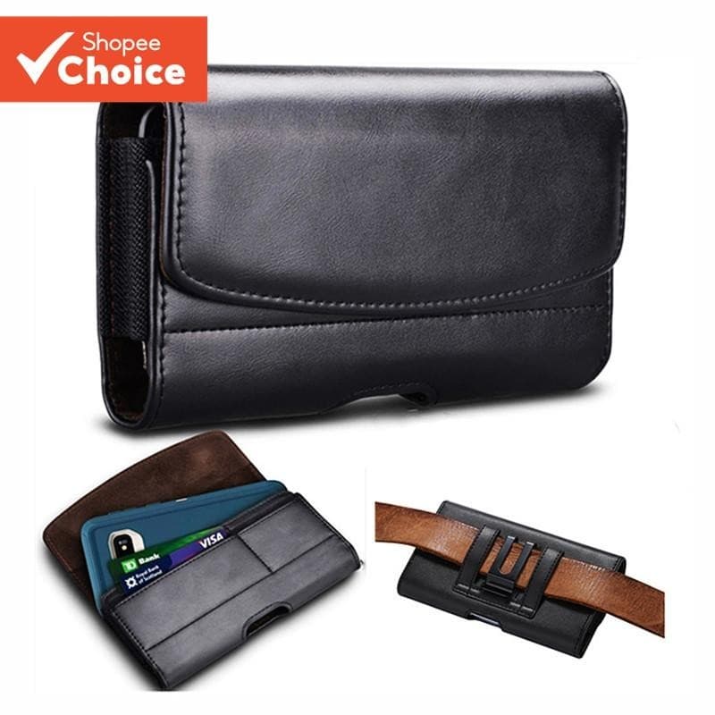 Coldre universal de couro para celular, cinto para celular para 14 13 samsung huawei masculino bolsa de cintura pacote