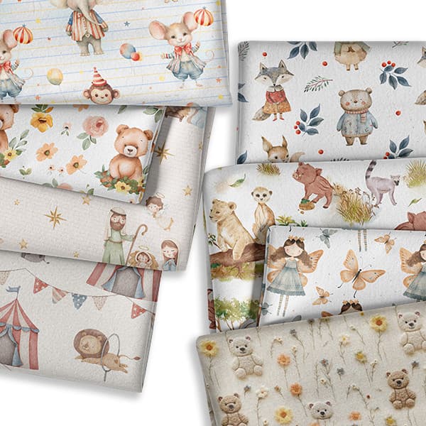 Tecido Flanela Baby 0,50x1,50 Patchwork Artesanato Enxoval Bebê Criança Pano DIY Costura Infantil