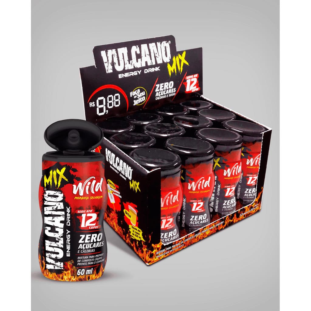 Vulcano Mix Wild 60 ml (Caixa Display 12 und)