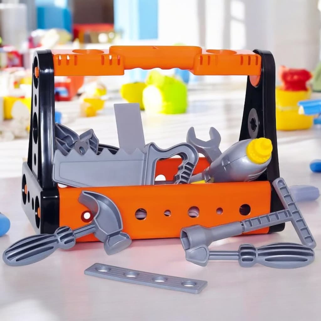 Caixa de Ferramentas De Brinquedo Ferramentas Lúdicas Brinquedo para Menino Acessórios de Ferramenta