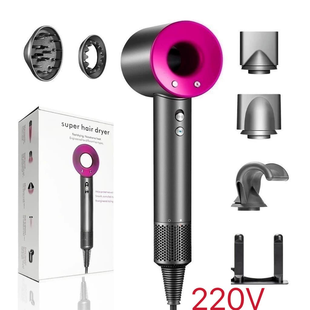 Secador de Cabelo Iônico 220V Secagem Rápida Ar Quente e Frio Anti Frizz Profissional Alta Potência Salon Uso Doméstico