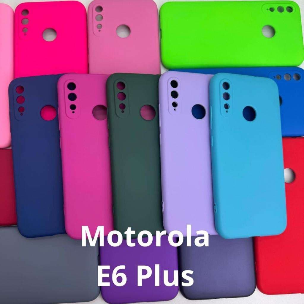 Capa Capinha de Celular - E6 Plus - Motorola Silicone Aveludado Capinha Case