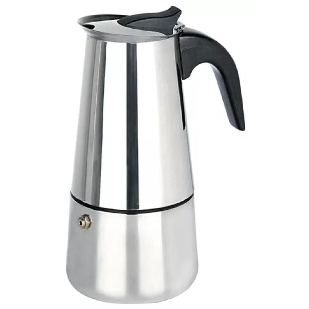 Cafeteira Italiana Expresso 4 Xícaras Inox Com Filtro Prática E Segura