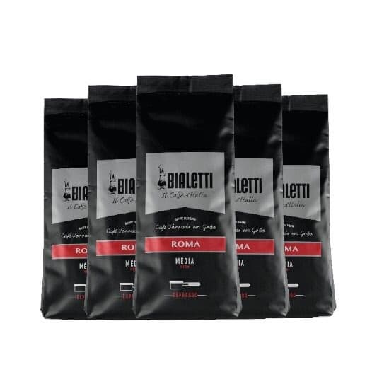 Kit 5kg Café Torrado Em Grãos Bialetti 100% Arábica