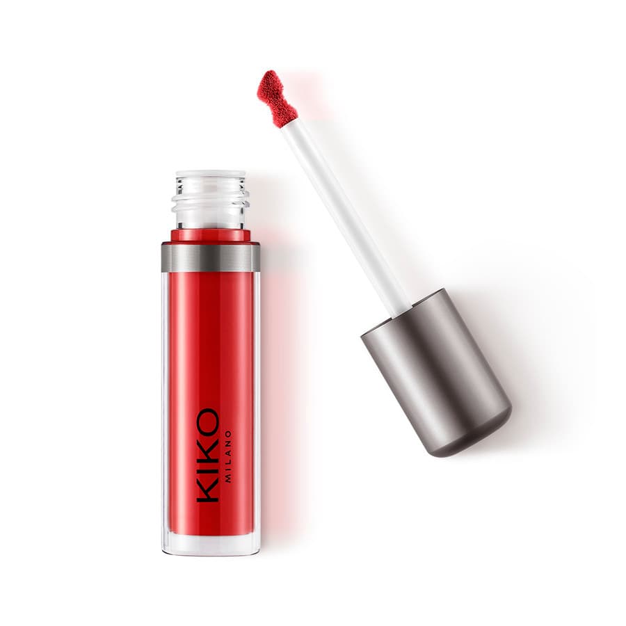 Batom Líquido Matte Kiko Milano Lasting Matte Veil Cor 13 Vermelho Cereja Longa Duração Não Transfere Original