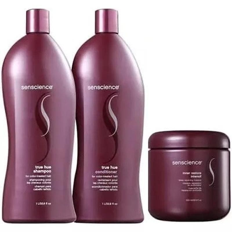 Senscience True Hue Shampoo Condicionador Máscara Hidratante