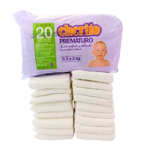 Fralda infantil para Bebê PREMATURO – 20 UNIDADES