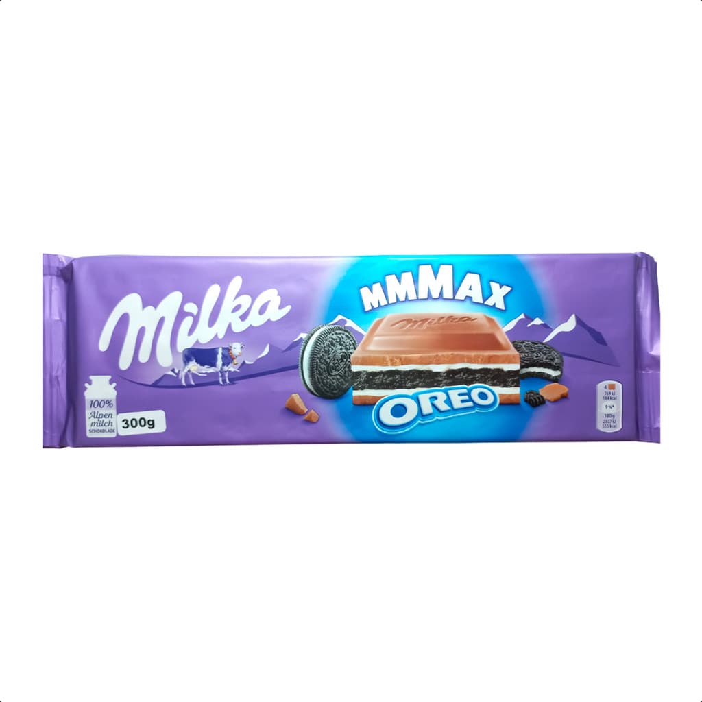 Chocolate ao leite com biscoito Milka Oreo 300g Importado