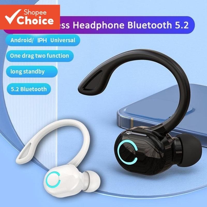 S10 Fones De Ouvido Cor Preta Mini Sem Fio Bluetooth Toque Som Estéreo Único Fone Esportes À Prova Dwaterproof Água Com 