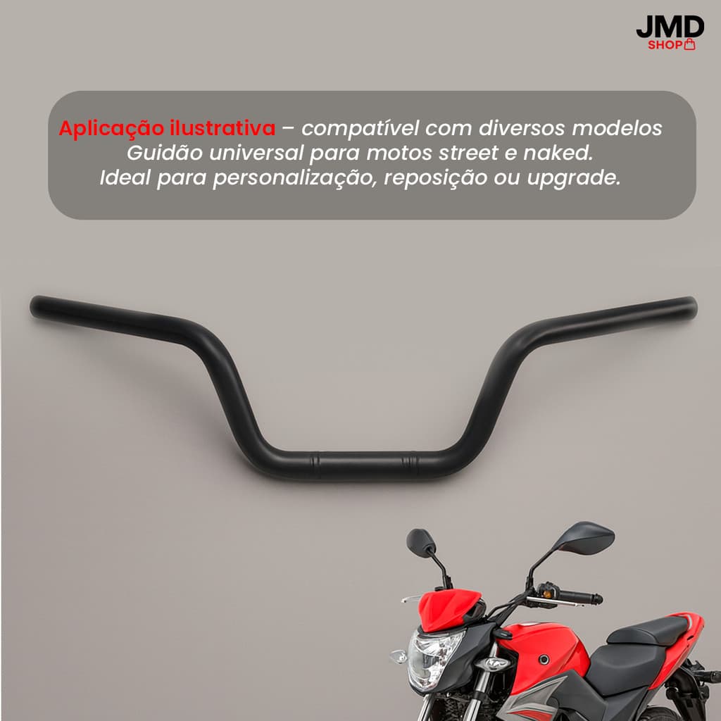 Guidão Moto Dafra Next 250 300 Rosca Interna Moto Pilotagem Pratico