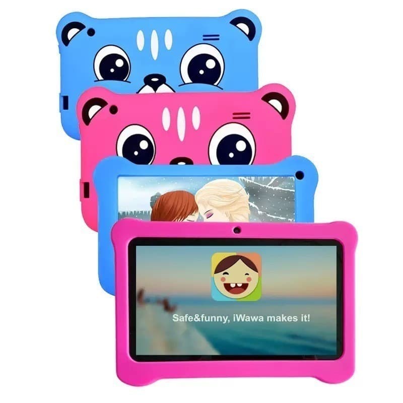 Tablet Infantil 7'' WiFi 128GB ou 256GB Android 8GB RAM Câmera Dupla Educativo P.HQ