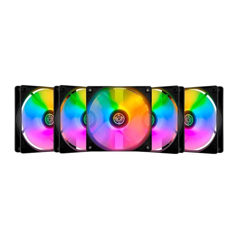 Kit Ventoinhas TGT Striker, Rainbow, 5x120mm, TGT-STK5-BLRBW