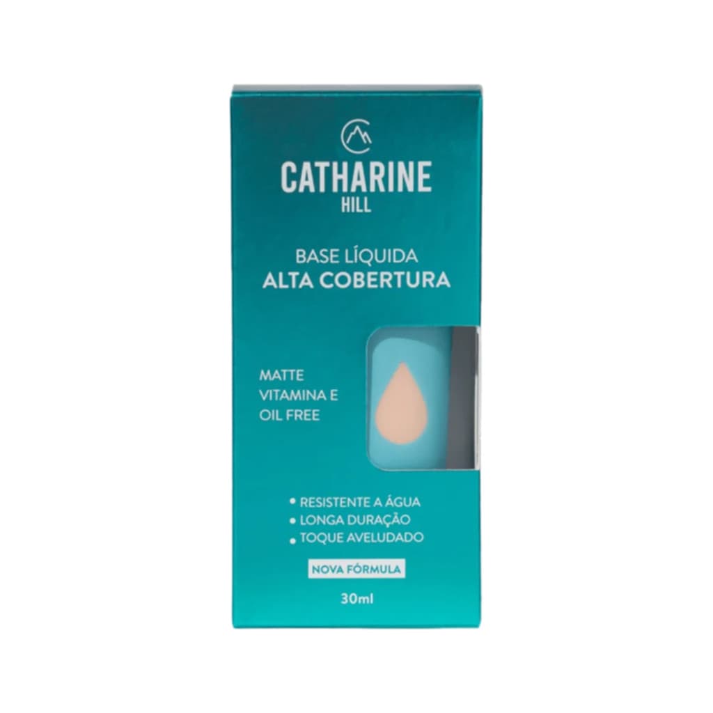 BASE LÍQUIDA ALTA COBERTURA CATHARINE HILL ACABAMENTO MATTE PARA PELE IMPECÁVEL