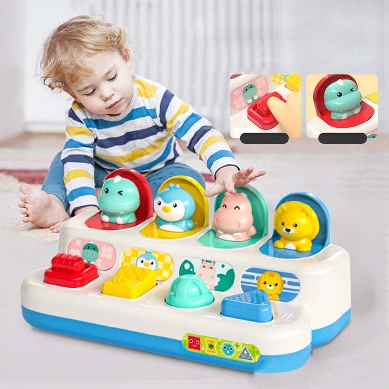 Atividade Interativa Pop Up Brinquedo Para Bebês Causa E Efeito Jogos De Desenvolvimento Do Bebê Montessori Brinquedos Educativos De Aprendizagem