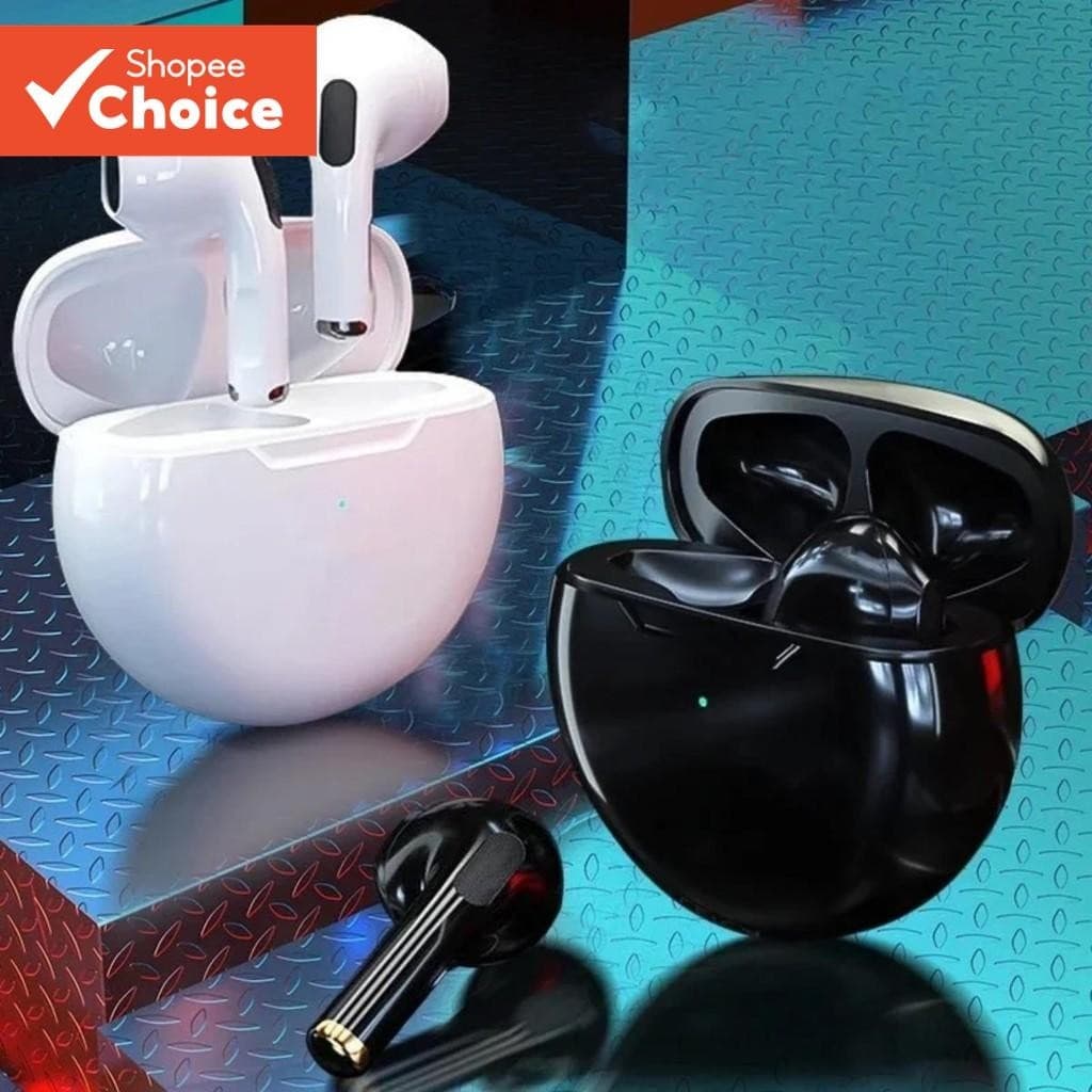 Pro6 Fones De Ouvido TWS Controle Toque Bluetooth 5.2 Sem Fio HD Chamada Som Estéreo Esporte Música Para Todos Os Dispos