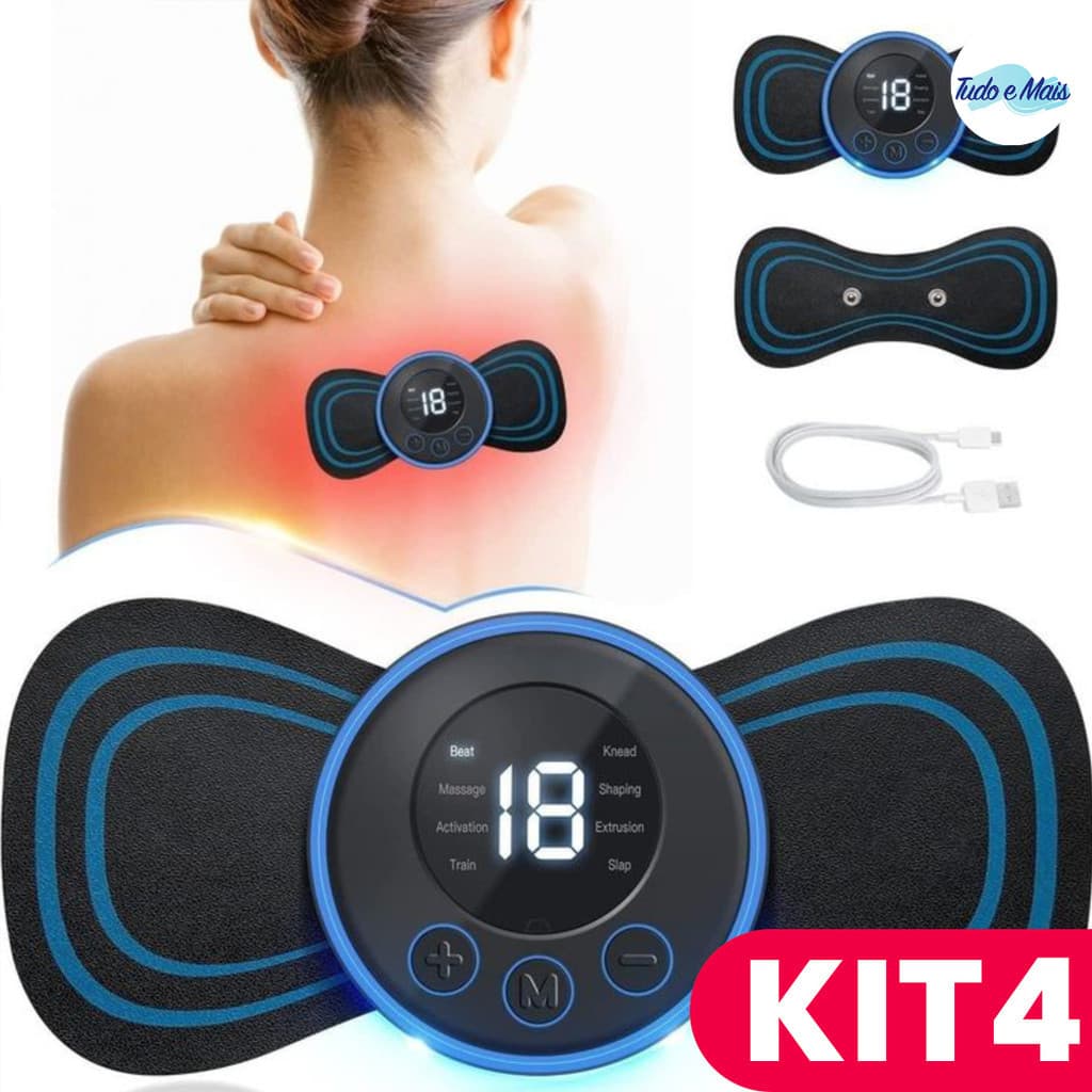Pague 2 E Ganhe 3 ! Mini Massageador Relaxante Muscular Portátil Elétrico Recarregável