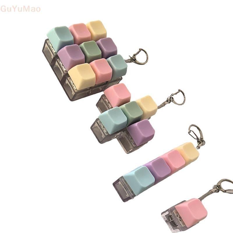 (gGUYU) 1/4/5/9 Teclas Teclado Mecânico Eixo Testador Botão Keycap Chaveiro Dedo Tampas BR