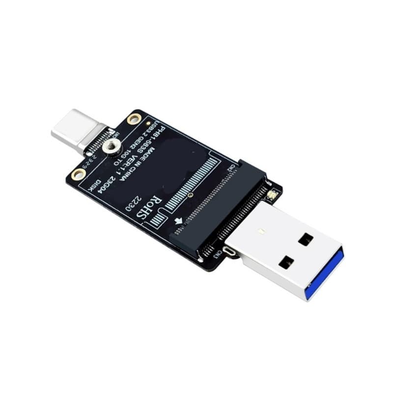 Gabinete SSD Estone M 2 NVME 10 Gbps Type C USB A Para Suporte Adaptador Externo 2230