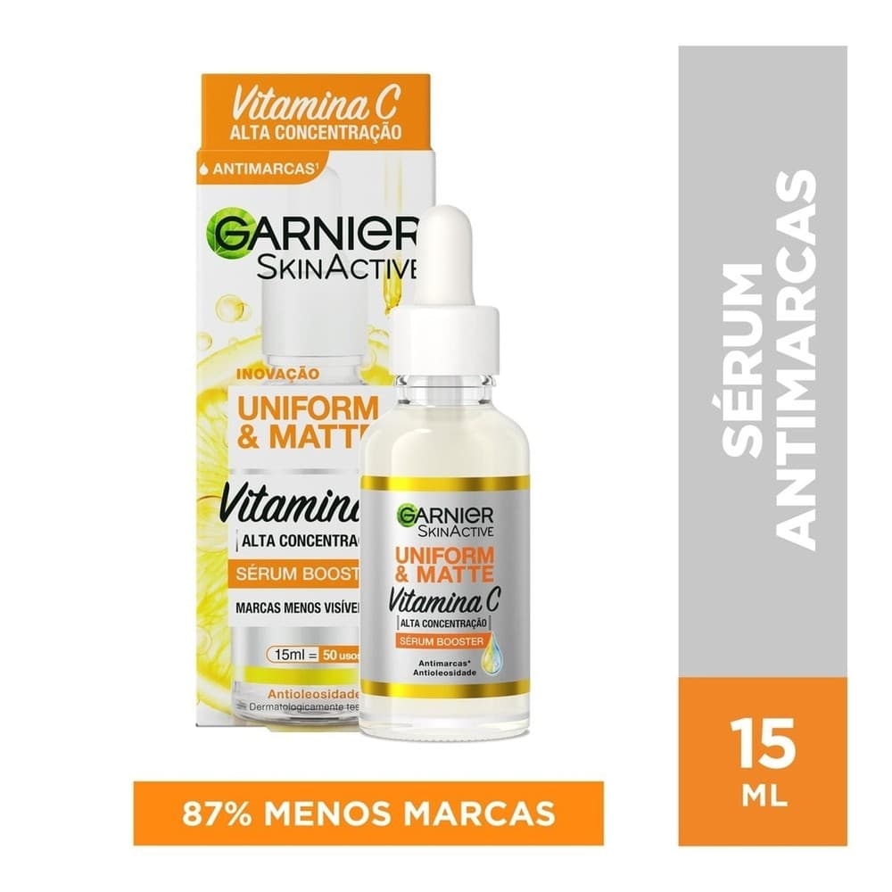 Serum Facial Garnier SkinActive Uniform & Matte Vitamina C 15ml
