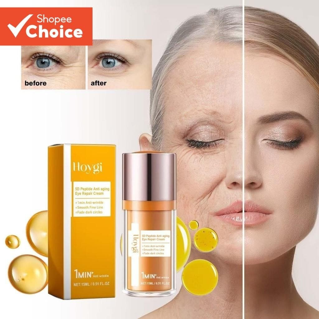 5D Peptídeo Anti-Rugas Creme Reparador De Olhos Clarear Finas Apertar E Suave Pele Hidratante Para Os 15ml
