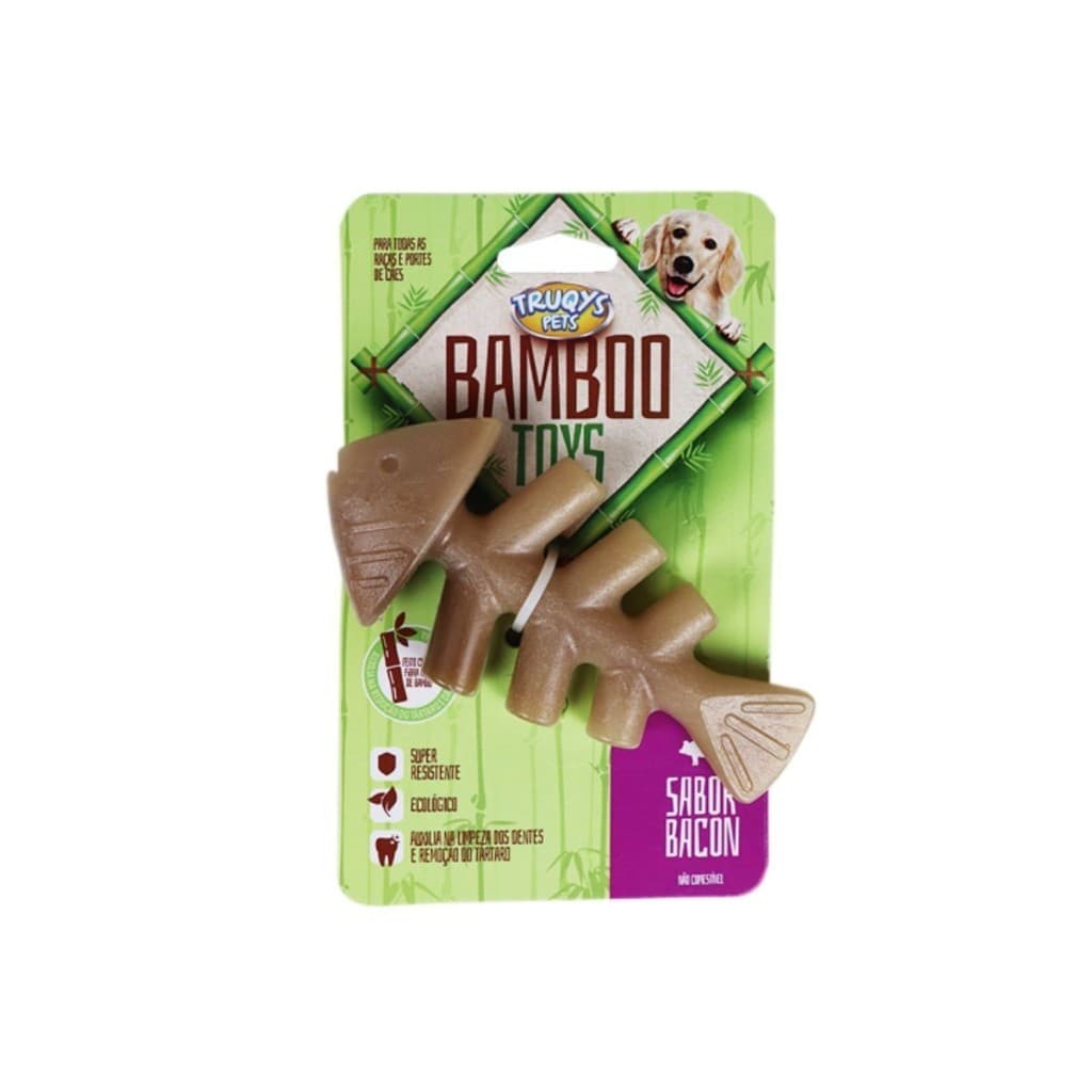 Brinquedo Mordedor Osso Bamboo Peixe Trukys