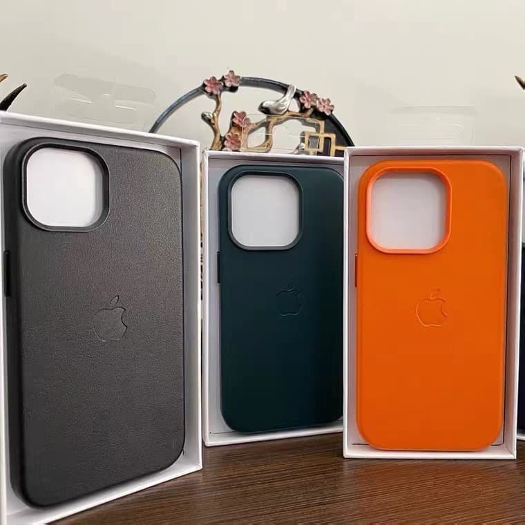 Nova Capa Magsafe iphone De Couro Para smartphones 11 12 13 14 15 16 17 Plus Pro Max Com Adsorção