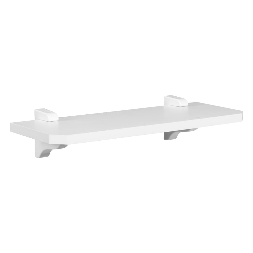 Prateleira de Parede MDF Branca 15x50cm Suporte Bico de Tucano Organizadora