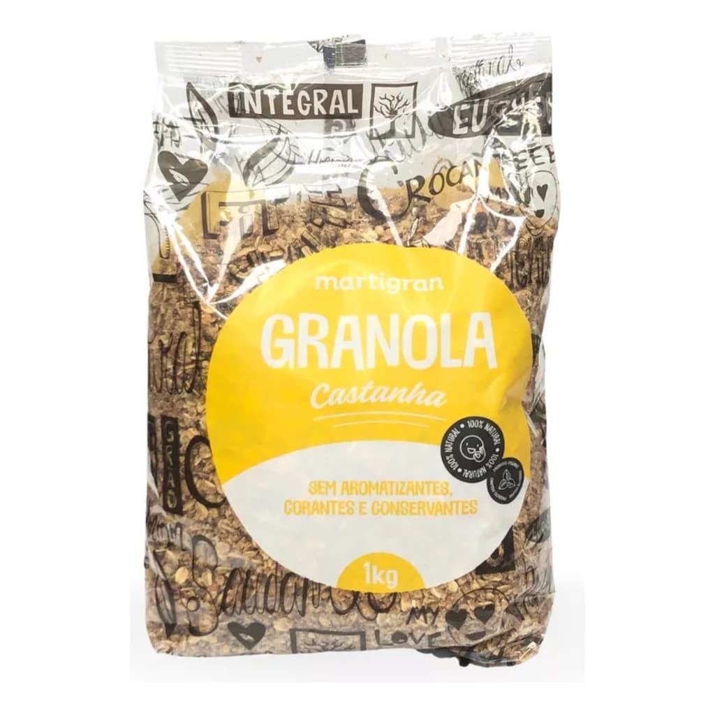 Granola Martigran Com Castanhas 1 Kg - Saudável E Nutritiva